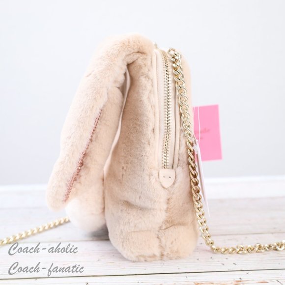 NWT Kate Spade BUNBUN Faux Fur 3D Bunny Rabbit Crossbody with Dust bag - Picture 6 of 13
